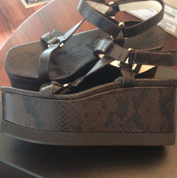 Tibi Masa Croc Platforms tobacco brown - Picture 7 of 10